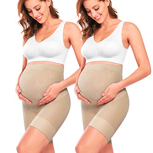 Maternity Shapewear Baby Shower Dress For Mom Maternity Shapewear For Dresses Maternity Shorts Over Belly Pregnancy Shapewear Maternity Panties (Nude+Nude Xxl) #TOP7