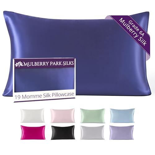 100% Mulberry Silk Pillowcase 19 Momme Zipper Closure - Dusk/Queen