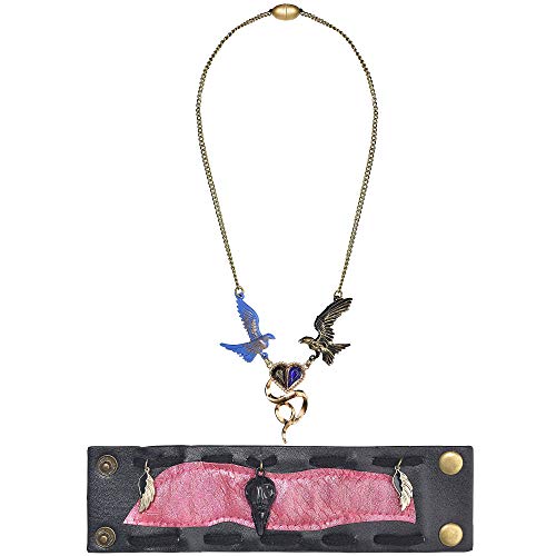 Party City Descendants 3 Audrey Jewelry Halloween Accessories, Includes Bird Necklace and Pink and Black Wrist Cuff