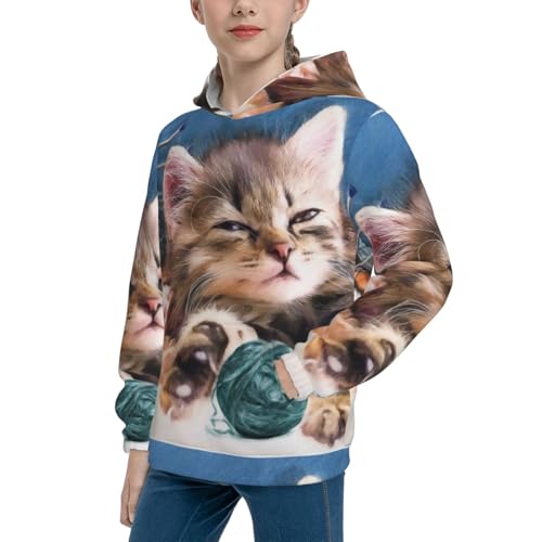 Pug dog Yoga Kid Hoodies Boys Sweatshirts Girls Pullover with Pocket2