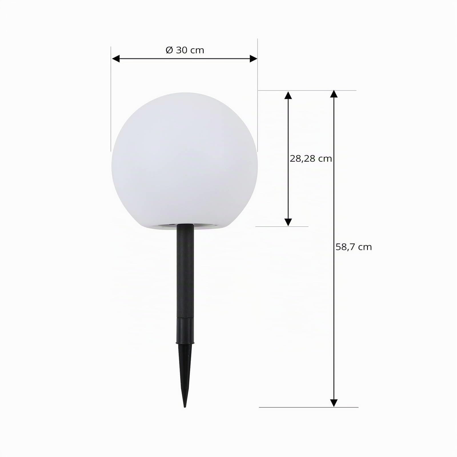 Lindby Lampada globo da esterno lago - Moderno - Plastico - Bianco - Sfera Non sostituibile Max. 2 x 0.2 0.2