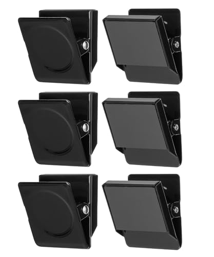 Mr. Pen- Magnetic Clips 6 Pack 1.2 Black Magnetic Metal Clips