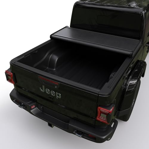 Image of Truck Bed Tonneau Cover Compatible with 2020-2026 Jeep Gladiator