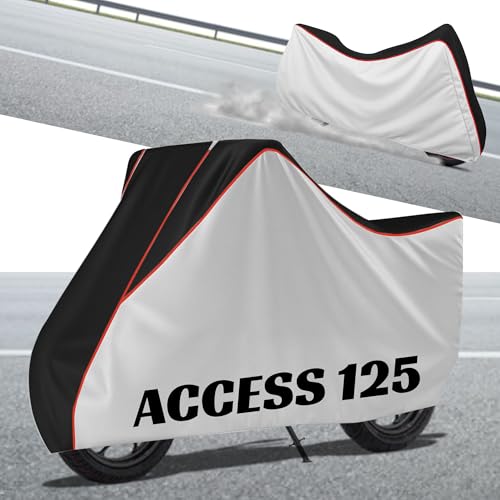 Image of Stylish Water Resistant Scooty Body Cover Compatible with Access 125 & All Models | UV Protection, Dustproof, Heat Resistant, Two Wheeler | New All Weather Protection, Dust & Rain