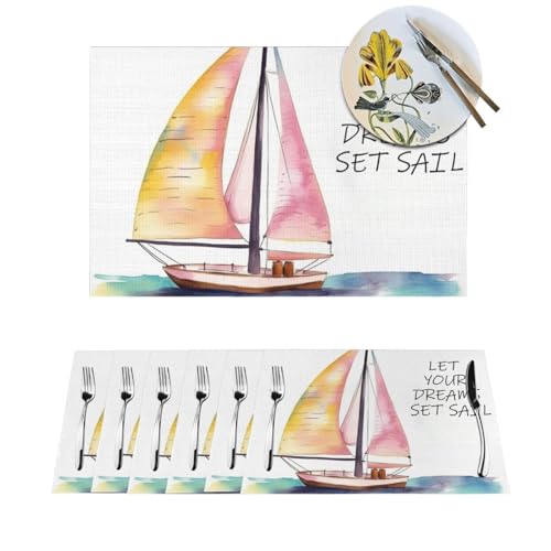 Sets de table imprimés lavables et durables pour décoration de cuisine - 2