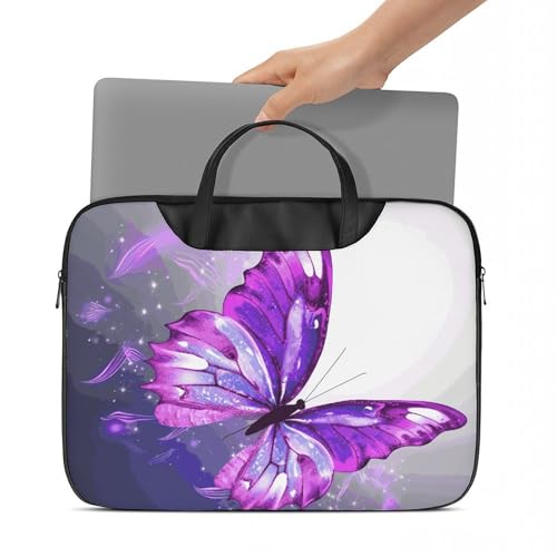 Bolso Bandolera Impermeable para Laptop 17 Pulgadas Morado miniatura 5