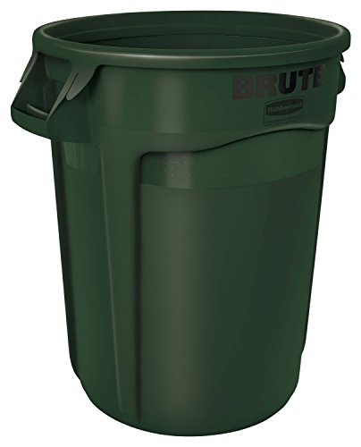 Brute Rubbermaid Dark Green 32 Gal Container w/o Lid