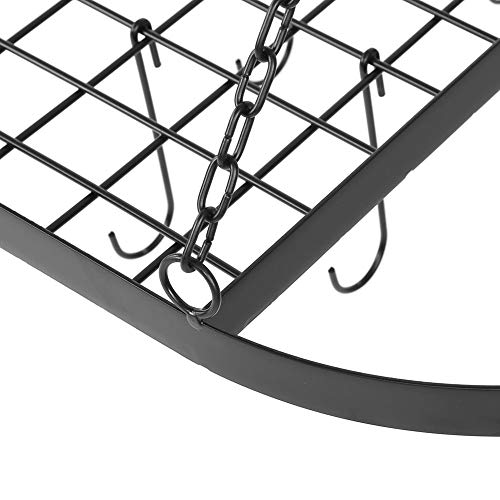 Yosoo Health Gear Keukenrekken met 10 haken Pot Pan Rack Zwart voor Keukenkast Pantry Deksels, Schalen, Teller, Kast… - Image 8