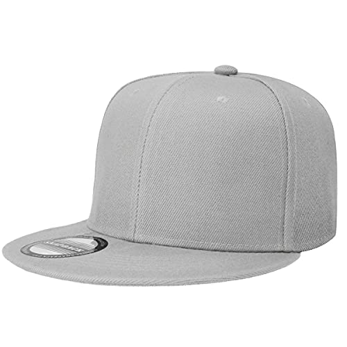 Image of Falari Wholesale 12 Pack Snapback Hat Cap Hip Hop Style Flat Bill Blank Solid Color Adjustable Size