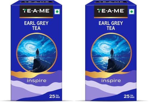 Image of TE-A-ME Earl Grey Tea Bags - 25 Pcs | Earl Grey Tea (Pack of 2)