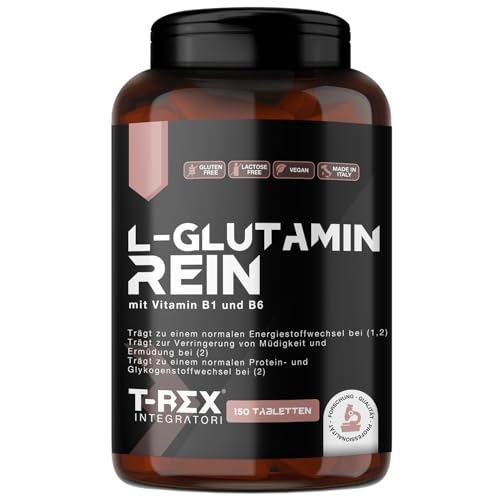 L-Glutamin Ultrapure, 150 Tabletten 700 mg - Reduziert MĂĽdigkeit nach dem Training - Recovery Post Workout