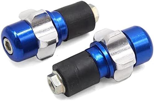 XYWHPGV 2 szt. Niebieski kształt pentagramu ze stopu aluminium 17mm zaślepka kierownicy uniwersalna do motocykla for(2aa86 be2c7 506bb d0ab7 91532 5ec6f
