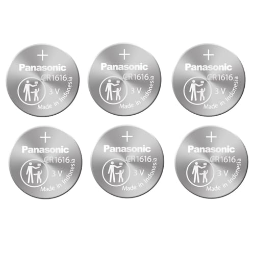Panasonic CR1616 -- 6 Pcs -- Lithium Coin Cell Battery, 3V DL1616, ECR1616