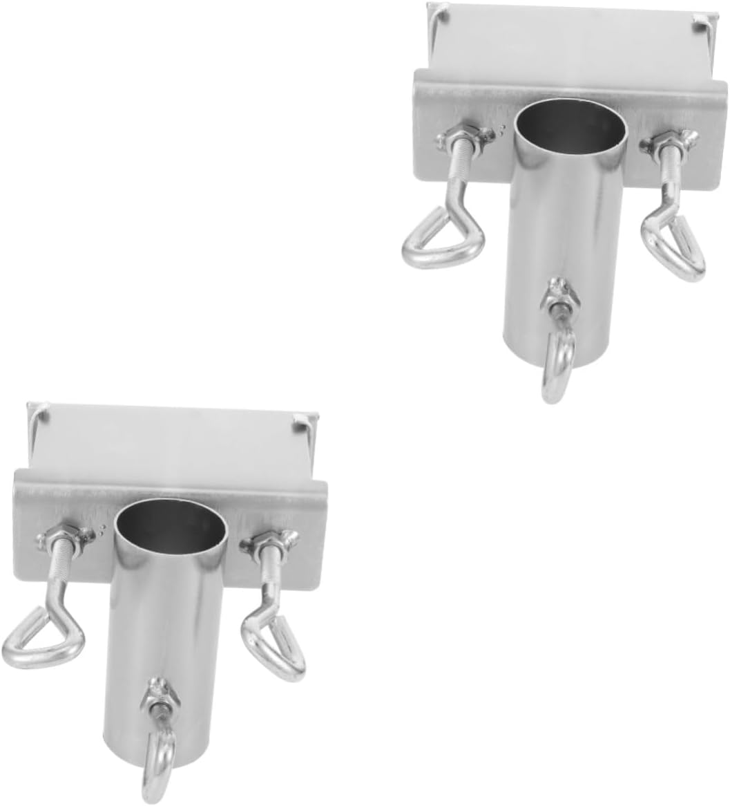 Toddmomy 2pcs Multi-Function Parasol Support Bracket Heavy Duty Umbrella Stand for Beach and Patio Easy to Install Portable Base for Sunshade and Outdoor Use