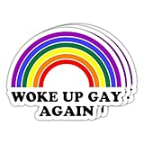 Photo Gallery 3 adesivi con scritta "woke up gay again", divertente rainbow pride gay lgbtq, decorazione regalo per computer portatile, bottiglia d acqua, bicchiere, auto, camion, paraurti, casco, telefono, adesivo Photo Gallery 3 adesivi con scritta "woke up gay again", divertente rainbow pride gay lgbtq, decorazione regalo per computer portatile, bottiglia d acqua, bicchiere, auto, camion, paraurti, casco, telefono, adesivo