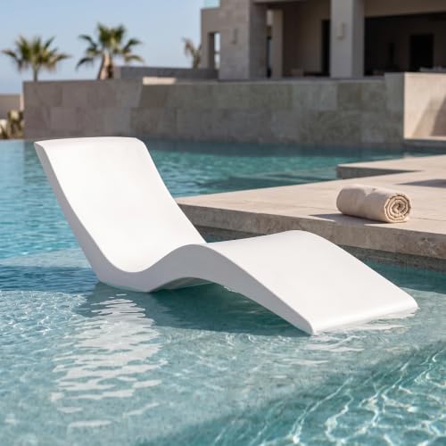 Image of Aqua Outdoors Pool Lounge Chairs, Pool Chairs for in Pool, 9-in Water Depth