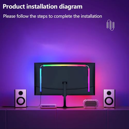 Cinta de LED USB RGB para monitor PC 49 pulgadas miniatura 6