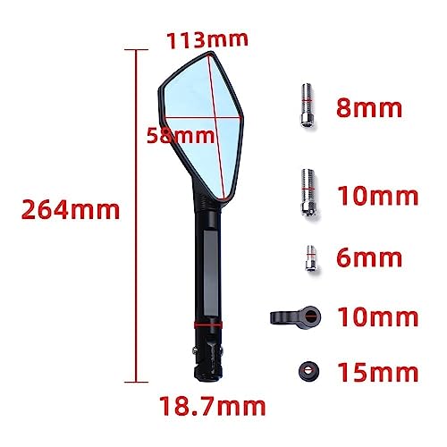 Specchietti Laterali per BM&W per R 1200 GS LC per...