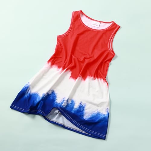 HH Family Girls 4th of July Dress Patriotic American Flag Outfit Kids Clothing2
