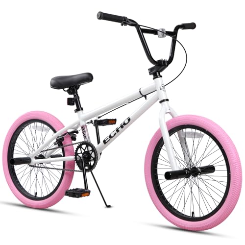 cubsala 20 Inch Beginner BMX Bike for Kids & Teens, High Tensile Steel Frame, 4 Pges, Rear U-Brake,...