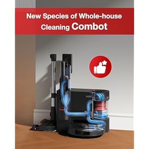 Yeedi C12 Combo Cordless Stick Vacuum & Robot & Mopping, All-in-one Cleaning Combot, with Dual Auto Self-Emptying, 10000Pa Suction & Lightweight, ZeroTangle Brush for Hard Floor, Carpet & Pet Hair Yeedi C12 Combo Cordless Stick Vacuum Robot Mopping All in one Cleaning Combot with Dual Auto Self Emptying 10000Pa Suction Lightweight ZeroTangle Brush for Hard Floor Carpet Pet Hair