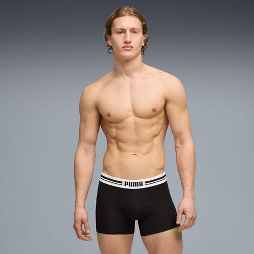 PUMA Everyday Placed Logo Boxer 2 Units M, schwarz/schwarz, M – Ansicht 3