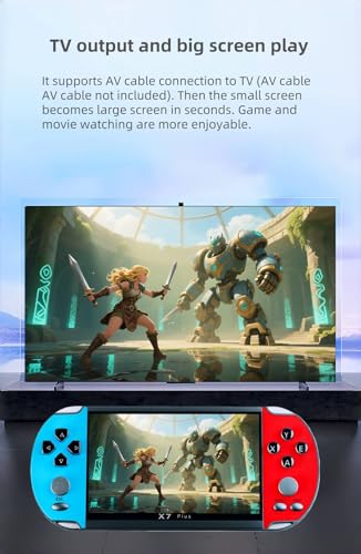 Console de Jeu rétro YHFITN avec écran IPS HD de 5,5 Pouces, Compatible avec Plusieurs émulateurs, Lecteur MP3/MP4 et Connexion TV, idéale pour Les Cadeaux d'anniversaire de Noël. (Blue) – Image 6