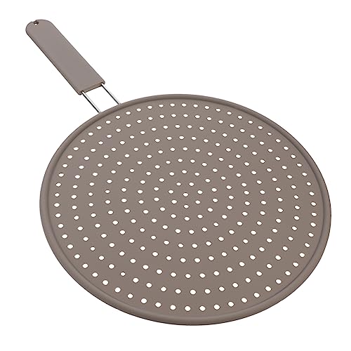 SOLUSTRE Frying Pan Silicone Oil Strainer Board Grease Splatter Screen Heat Resistant Cooking Tool Warm Kitchen Accessory for Oil Drainage Easy Cleanup