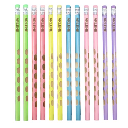 Personalized Pencils With Name, 12 Custom HB Wooden Pencils Set with Inspirational Words, Perfect For Parties, School, and Office Use, Back To School Wedding Teacher's Day Gifts, Adult Writing