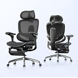 SIHOO Doro C300 V2 Sedia da Ufficio Ergonomica con Poggiapiedi, Sedia da Scrivania in Rete con Braccioli 8D, Supporto Lombare, Poggiatesta 3D, Reclinabile, Sedia da Computer per l'Ufficio Domestico