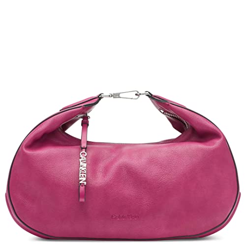 Image of Calvin Klein Womens Clay Top Zip Hobo Shoulder Bag