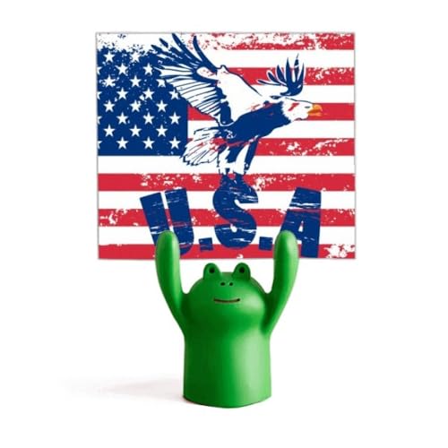 Support mémo aigle ameflag et grenouille dessin animé pour décoration de bureau