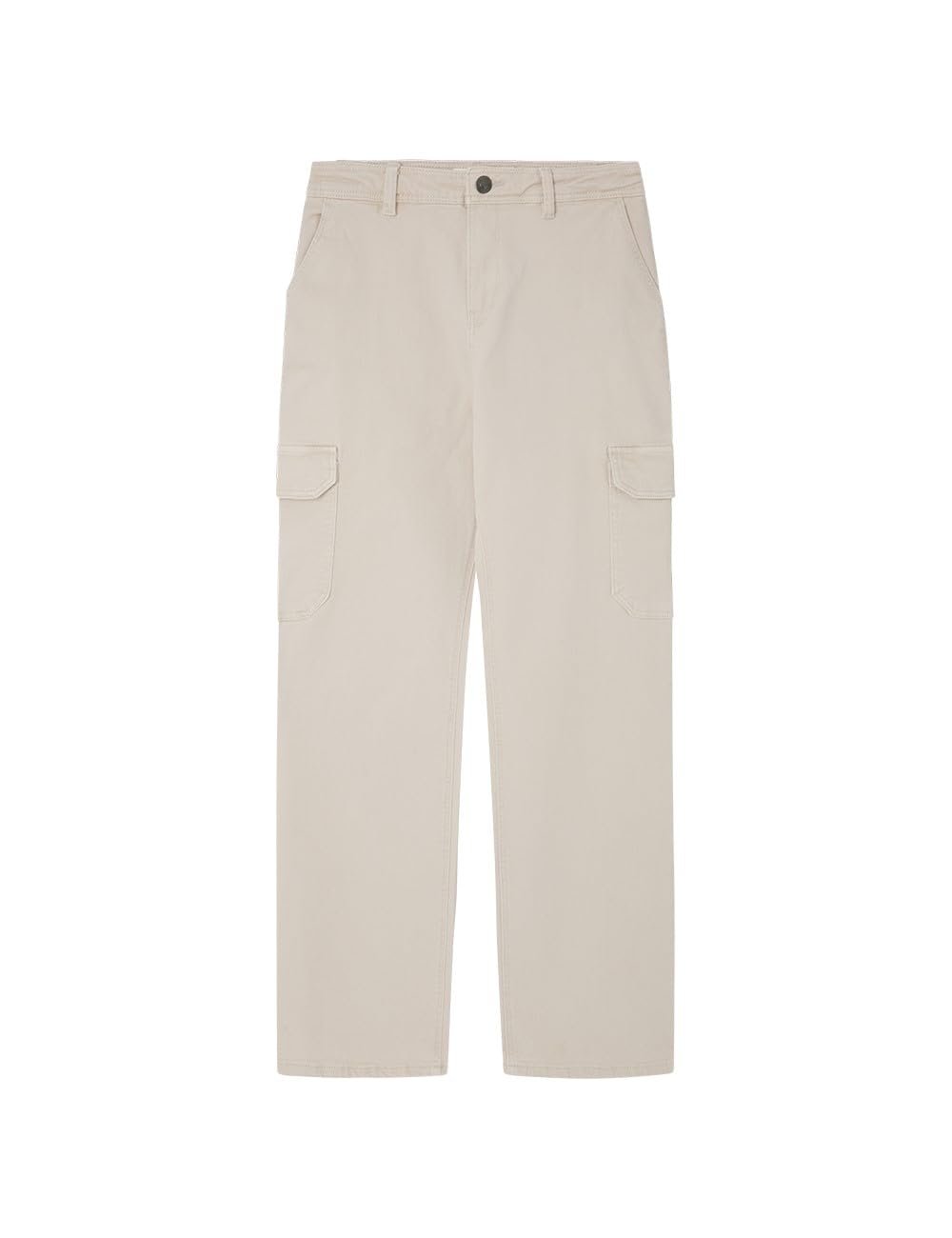 SPRINGFIELD Women's Cotton Chino Cargo Pant, Beige Golden, XL