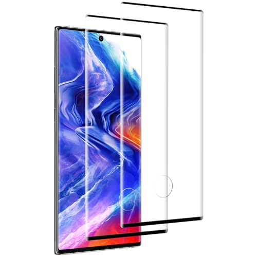 Elecshion Pantalla Protectora para Samsung Galaxy Note 10, 2 Piezas Cristal Protector, Sin Burbujas, HD Transparente, Dureza 9H, Antiarañazos, Pelicula