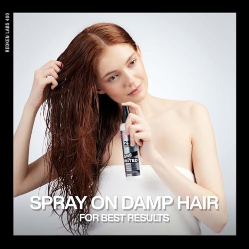Image of Redken One United Multi-Benefit Leave-in Conditioner, 150 ml | All-in-one Leave-in Conditioner. Detangles, conditions, controls frizz, and provides heat protection up to 230C.