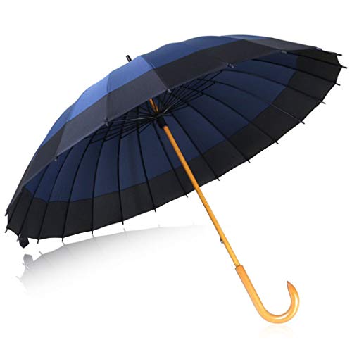 Preisvergleich Produktbild Giow Super Windproof Umbrella Large Wooden Straight Skillet Persönlichkeit Sunny Umbrella