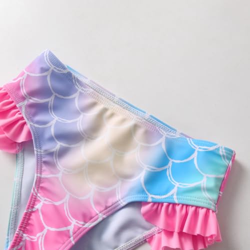Image of DXTON Girls Summer Swimsuit Beach Sport One Pieces Ruffled Tankini Cartoon Bathing Suit Swimwear