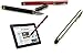 Tek Styz PRO Stylus + Pen Works for Samsung Galaxy S4 Zoom with Custom High Sensitivity Touch and Black Ink! [3 Pack - Silver Red Black]