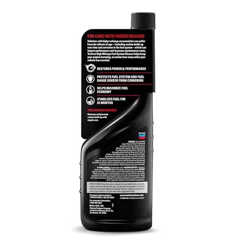 Image of Chevron Techron High Mileage Fuel System Cleaner, 12 oz, Pack of 1