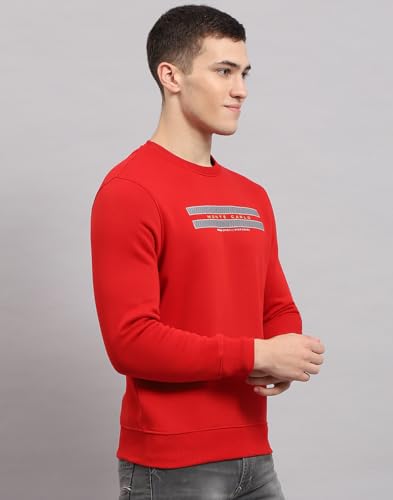 Image of Monte Carlo Mens Regular Fit Full Sleeve Round Neck Solid Winter Sweatshirt