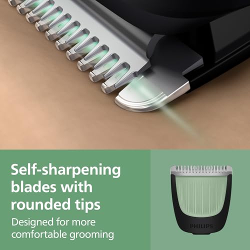 Image of Philips India's No.1 Men's Trimmer | Single stroke beard trimming | 9-in-1 All in One Grooming Kit- Face, Hair & Body| Ear /Nose Trimmer attachment | Intimate Comb | 2+3yrs* warranty | MG3927