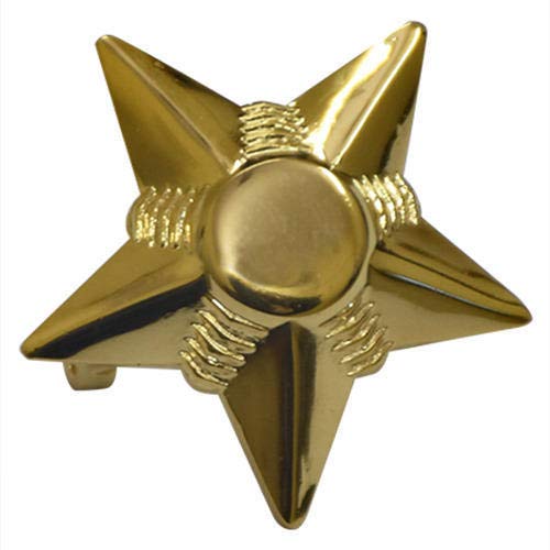 Simple and Stylish brooches for Unisex Retro Badge Metal Five-Pointed star Badge Brooch in golden Color (B0849TFPVS) Amazon Price History, Amazon Price Tracker