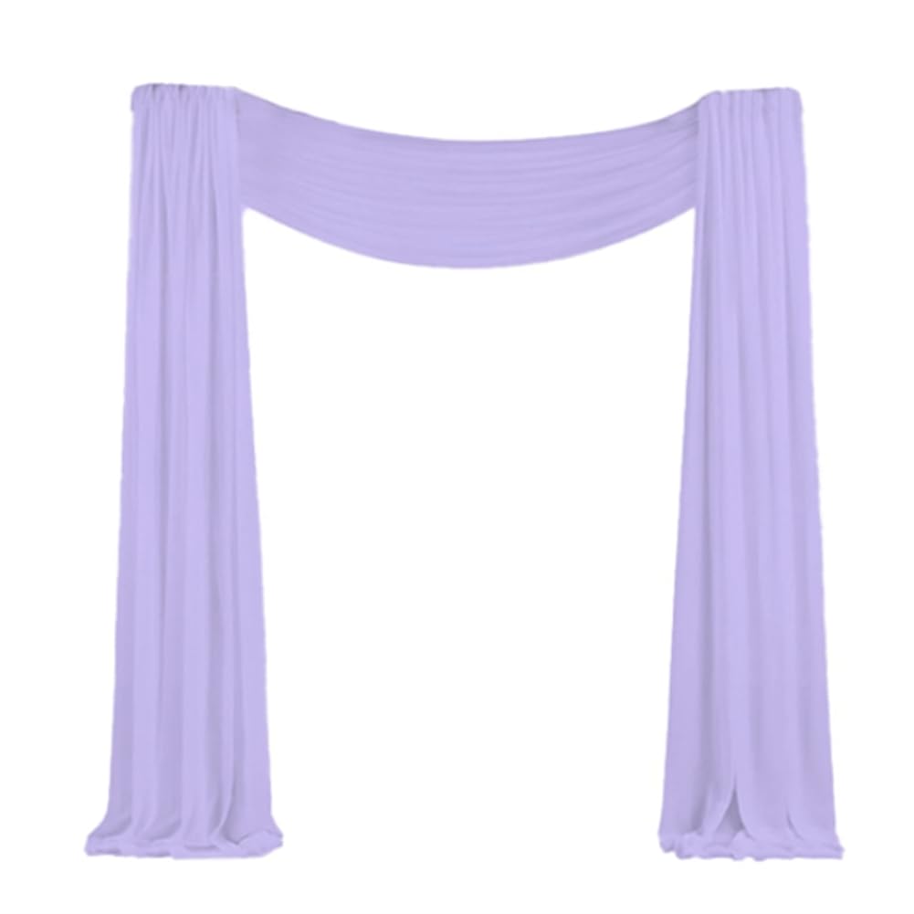 UDSKNV[KSL Wedding Arch Draping Fabric 29.5 Inch X 26.25Ft Sheer Curtain Drapes for Wedding Ceremony On-Site Arrangement