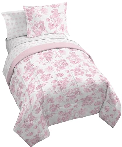 Image of Jay Franco Comforter Set Includes Sheets and Pillow Covers - Soft and Cozy Bed Set for Stylish Room Decor, Official Licensed Bedding, Multi - Hello Kitty, 7 Piece Full