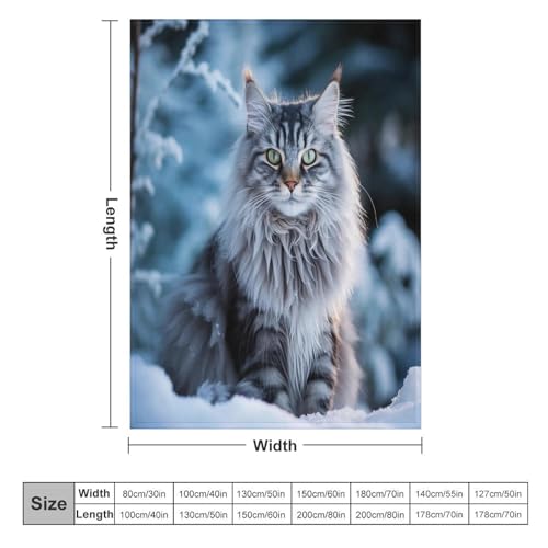 Couverture chat mignon pour chambre à coucher, canapé et camping - 6