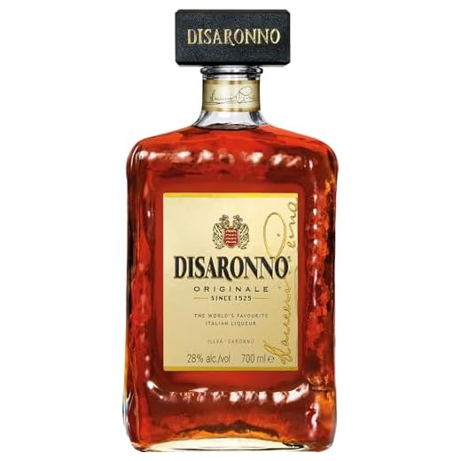 DISARONNO Originale (1 x 700 ml) –  italienischer Amaretto Likör mit süßem, fruchtigem Aroma nach Bittermandel und Vanille – ideal für Cocktails,  Longdrinks, auf Eis oder pur – 28 % Alk.