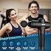 TOLOCO Massage Gun Deep Tissue, Percussion Massage Gun with 10 Replacement Heads, Super Quiet Portable Electric Massager for Athletes, Relax, Black