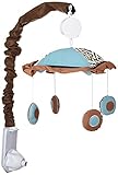 GEENNY Musical Mobile, Boutique Blue/Brown Scribble