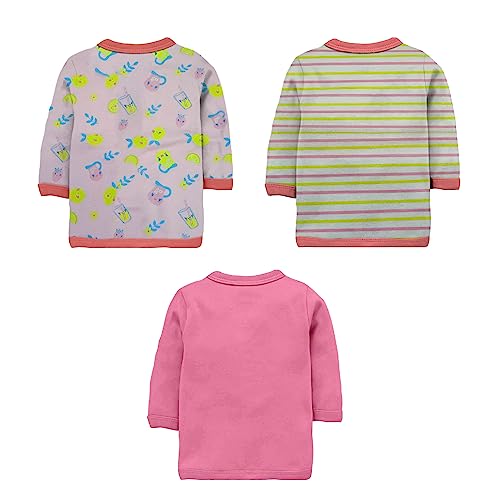 Image of Tinchuk Baby Boy's & Baby Girl's Printed T-Shirt /Jhabla /Nightsuits with Assorted Prints- Multi-Pack