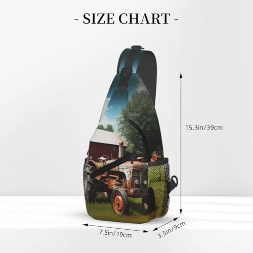 Mochila Sling Urbana QMNKLET Negro 7.5 x 3.5 x 15.3 pulg miniatura 2